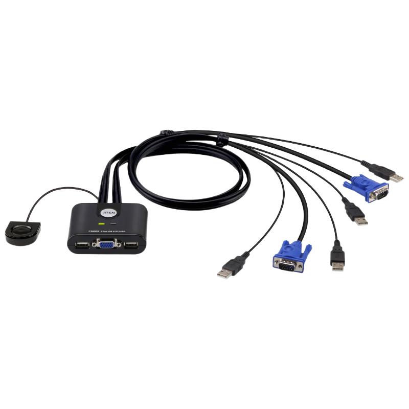 ATEN CS22U 2-Port USB VGA KVM Switch 2-Port