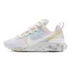 Nike React Element 55 Weiß Karmesinrot Gold Damen-Sneaker DB5926-011