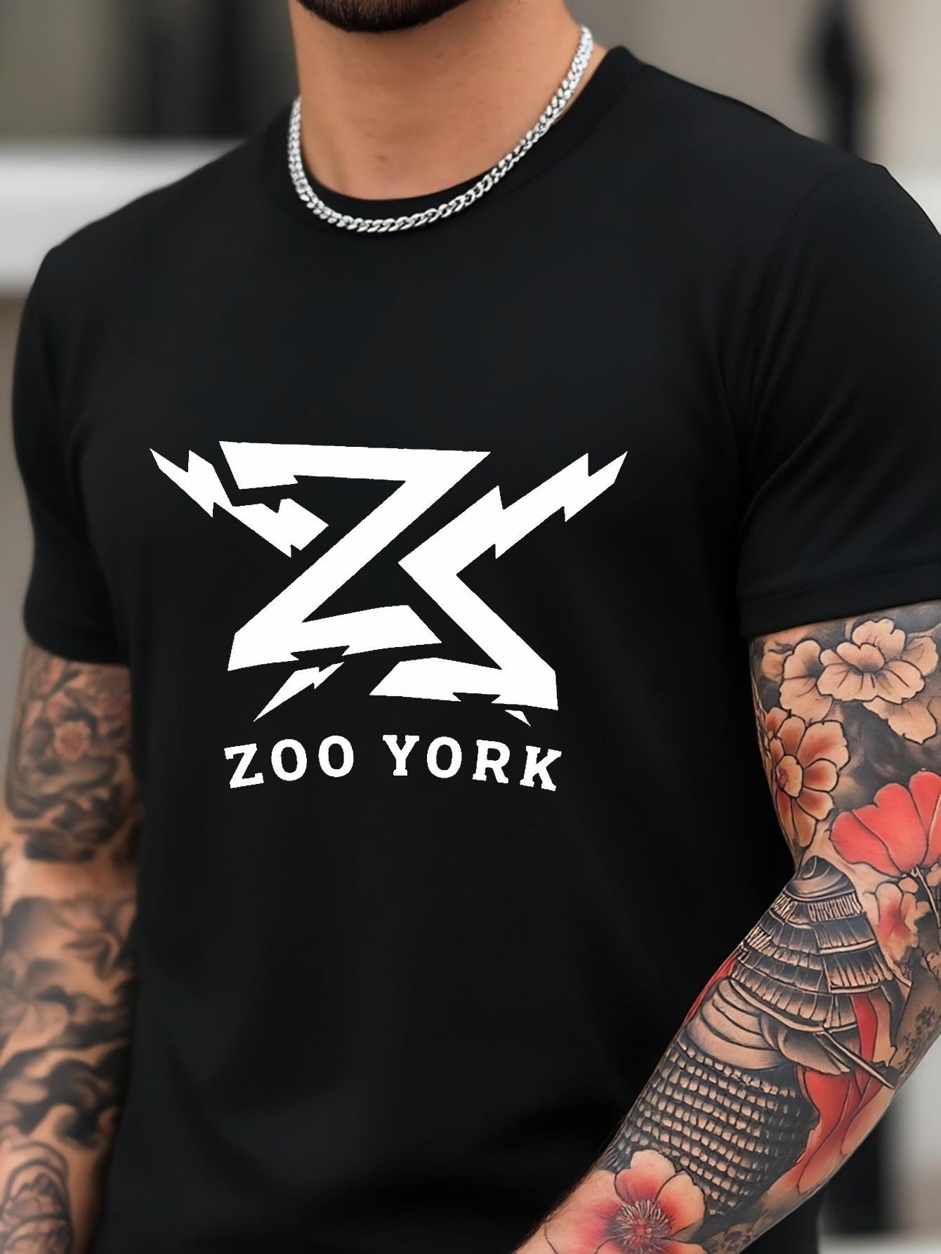 Navy Blue Graphic T-shirt - Breathable Cotton Blend Tee with Stretch Fabric for Gym XXL
