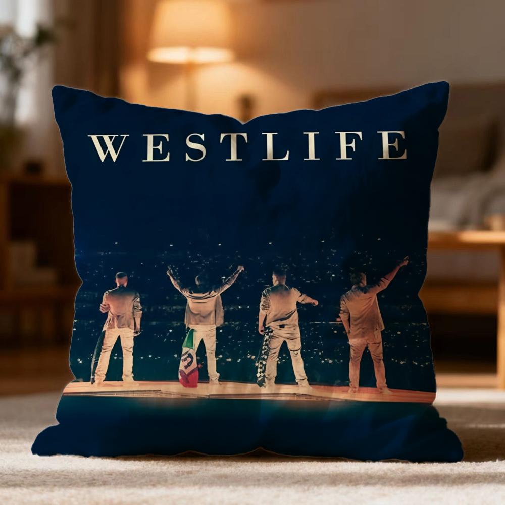 Popular W-WWestlife Cushion Cover Soft Washable Pillow Case Multi-Scene for Couch Bed Travel Office Use