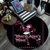 Custom Name,Draculaura Pattern Round rug,Carpet Rug for Living Room Bedroom Playroom ,Non-slip Floor Mat,Holiday Gifts and Birthday Gifts.