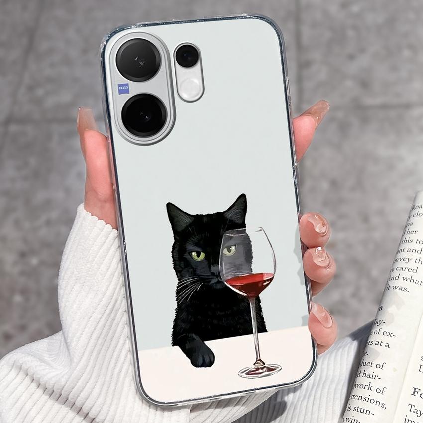 For Vivo V60 V50 V40 Lite V40e V30e V20 Pro SE Phone Case Beautiful Mountain Range Patterns Transparent TPU Anti Slip Soft Back Covers For Vivo Casing