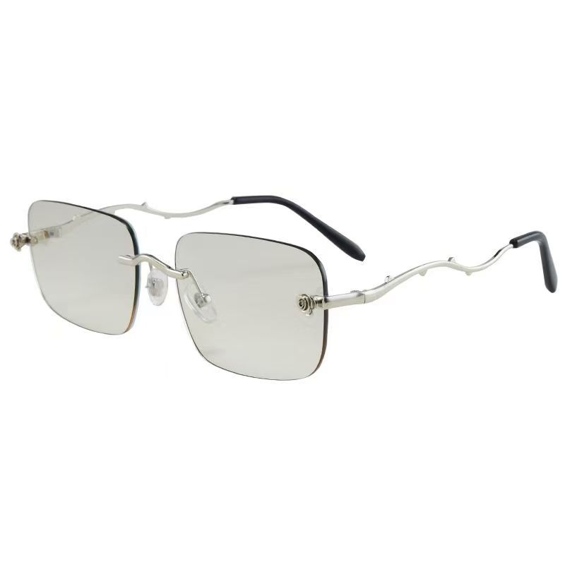

Square Shape Rimless Women s Sunglasses Premium Quality-Made UV Protection Sunglass for Male Outdoor Travelling Women Sunglass