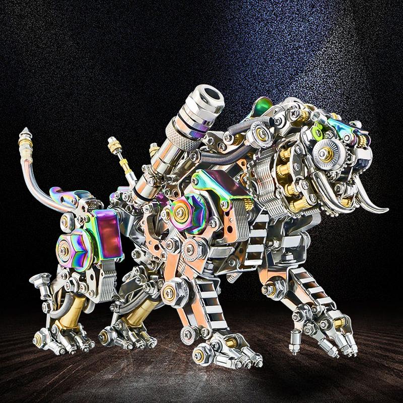 3D Metal Three-Dimensional Mechanical Cattle Spider Model Puzzle DIY Assemble Building Blocks Toys for Adult Children Gift