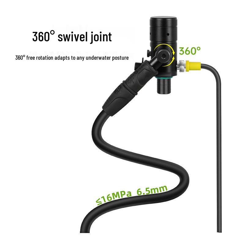 DIDEEP 3L X6000 Diving Snorkeling Regulator with Oxygen Cylinder