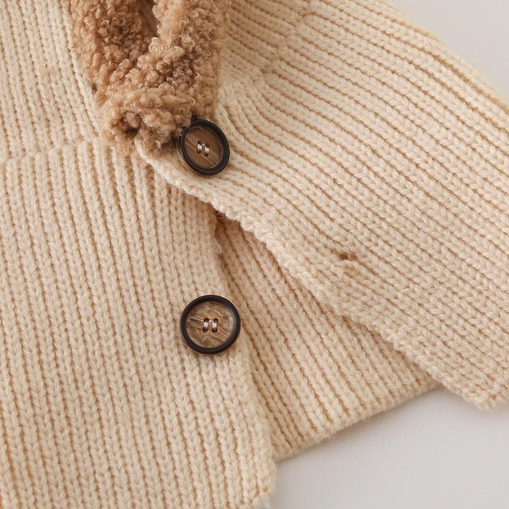 Thick Warm Fall Winter Knit Hat Neck Warmer Cold Proof Hat Cute Infant Knit Hat  For Toddler