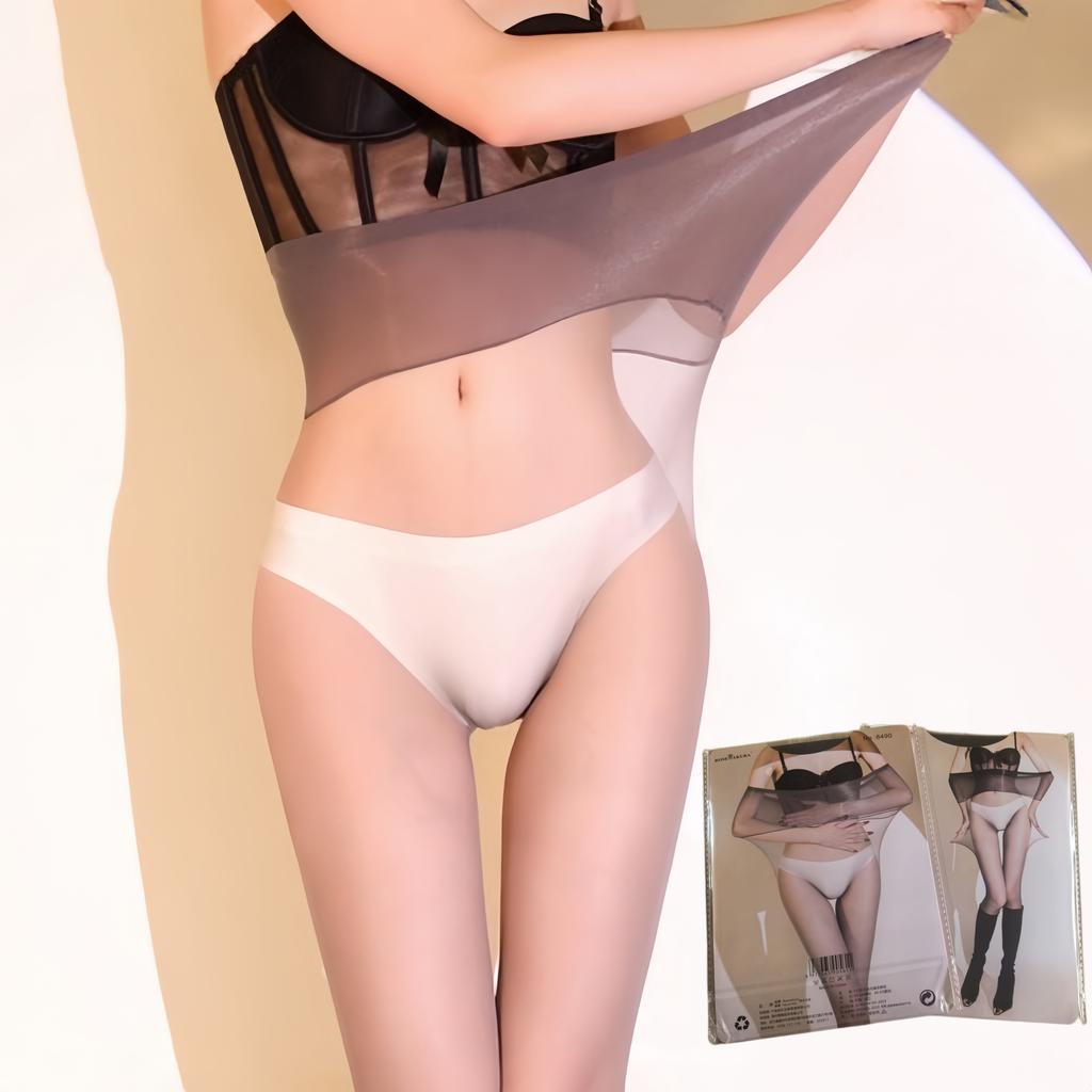 5D Neue Damen Hohelastische Samtstrumpfhosen Tiefer Nahtloser Schritt Extra Große Strumpfhosen Damen Pole Dance Party Transparente Strumpfwaren