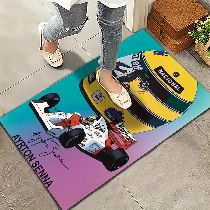 Ayrton Senna Carpet Rug for Living Room Bedroom Home Sofa Decoration,Kids play Nonslip Floor Mat