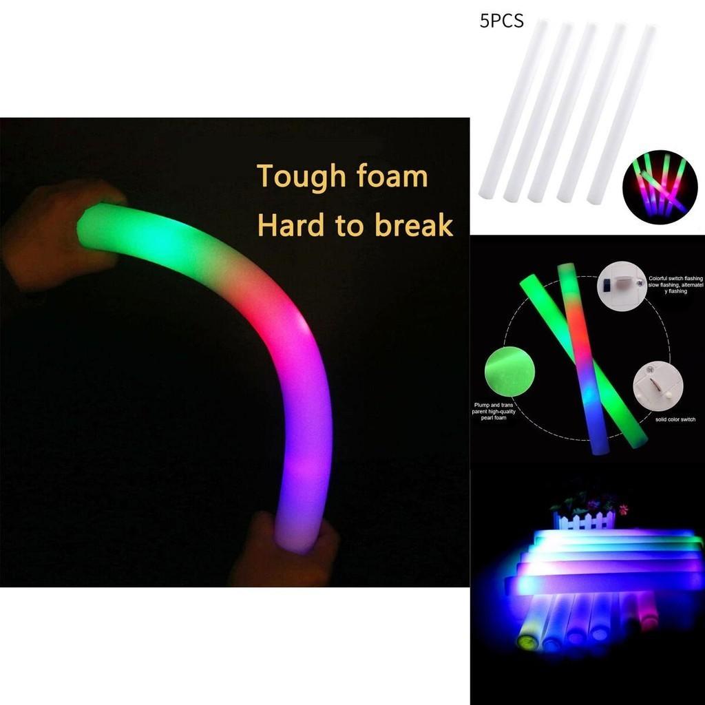 Set Of 3 Fluorescent Foam Sticks Big Size Perfect For Concerts And Parties