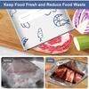 10Pcs/Bag Kitchen Aluminum Foil Fresh-keeping Bag Zipper Lock Bag Sealable Frozen Sealed Packaging Food Packaging Bag