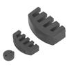 3Pcs Violin Cello Mute Set Claw Round Style Rubber Practice Silencer Soft Aging Resistant