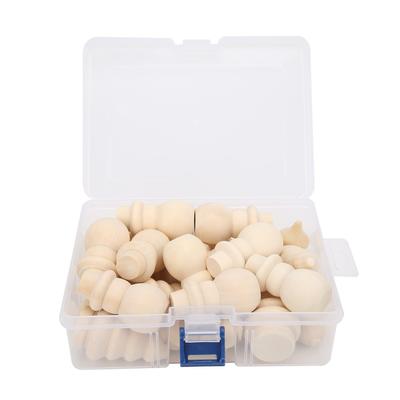 Ahşap Mandallar Çekici Kendin Yap Palamut Kardan Adam Noel Ağacı Şekilli El Sanatları Saklama Kutulu