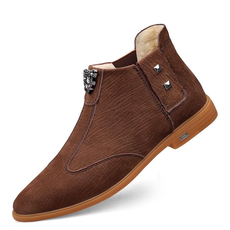 

Кожаная обувь мужская молодая и молодежная костюмная студенческая деловая обувь повседневная модная дышащая мужская обувь 45