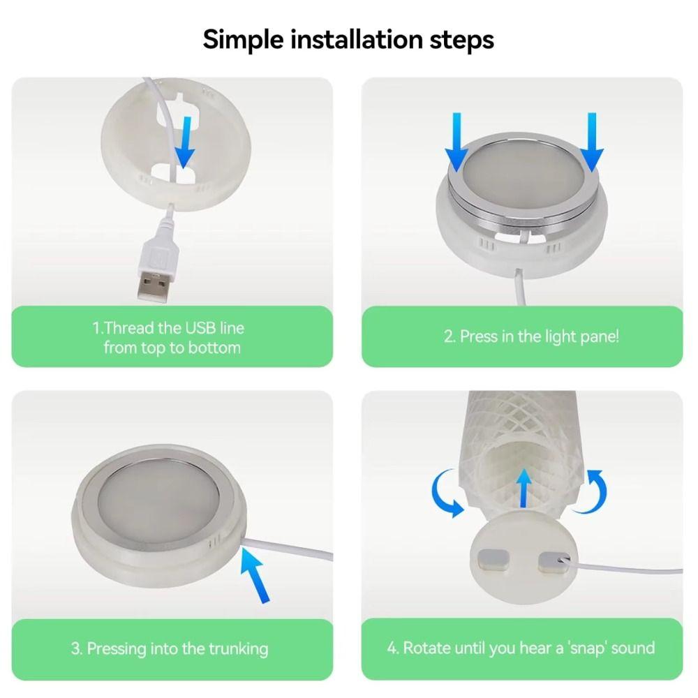 3 Color Temperature Puck Light Set 5V USB Light Kit DIY Lamp Parts  3D Printed Lamp Projects