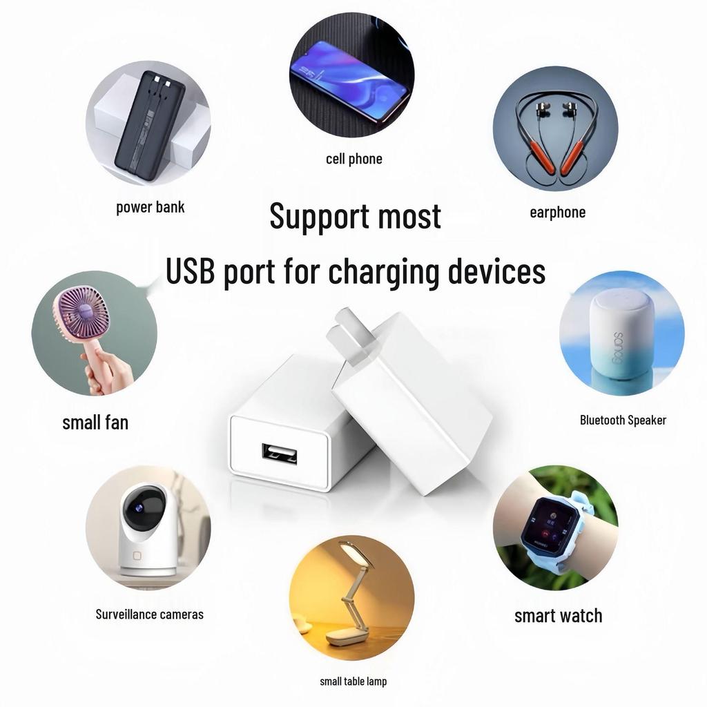5V 2A USB Charger, 3C Certified for Android Tablets and Phones