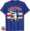 Funny Cabo Verde Shark Boys Mindelo Pride Roots Flag Spirit T-Shirt