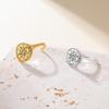 Pentagramm Schutz Talisman Amulett Ring Edelstahl Tetragrammaton Offene Ringe Spirituelles Siegel Schmuck Geschenk für Frauen