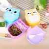 Bento Lunch Box in Plastica a Prova di Perdite per Bambini e Studenti, Contenitore per Alimenti Portatile con Posate per Viaggi su Strada e Attività all'Aperto