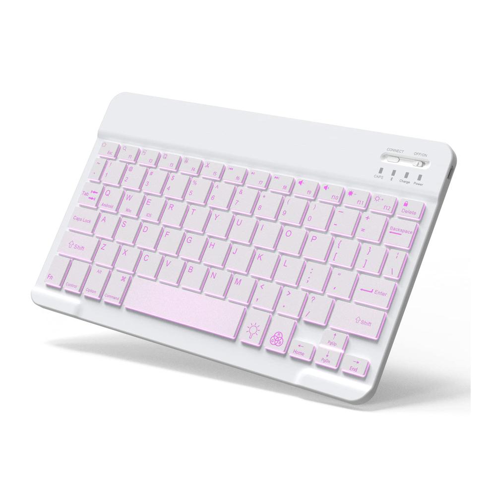 Silm bluetooth Keyboard for ipad Arabic and English 78 Key Wireless External Keyboard with Backlight bluetooth