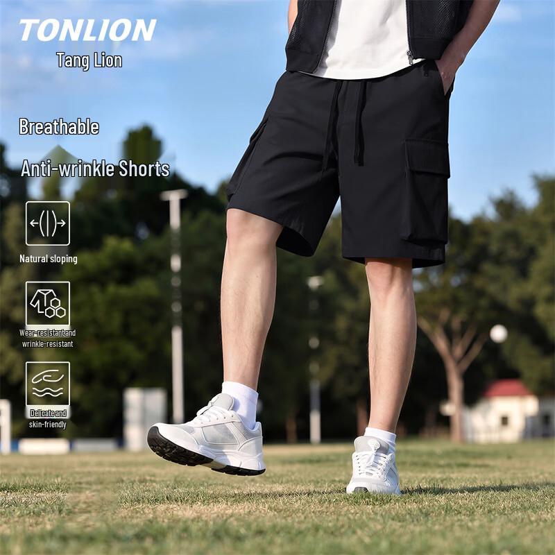 Мужские повседневные летние шорты TonLion на шнурке 3XL