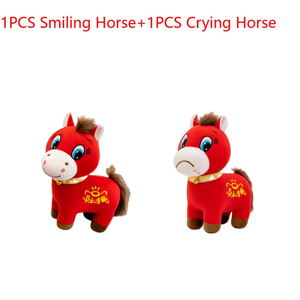 2026 Year of The Horse Stuffed Animal Chinese New Year Plush Horse Mascot Doll for Spring Festival Gifts Blessing Souvenir