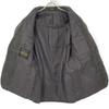 RRL 782945532001 Charcoal Gray Wool Notched Lapel Side Bentz 2B Herringbone Blazer Jacket Jacket 36S Charcoal grayUsed