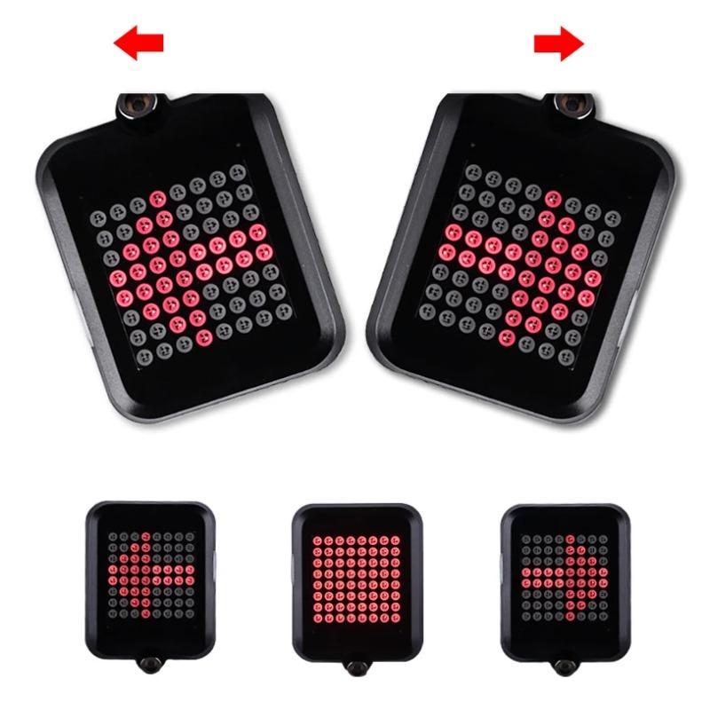 Smart Bike Tail Light USB Rechargeable LED Turn Signal Brake Warning Lamp for MTB Road Cycling Safety