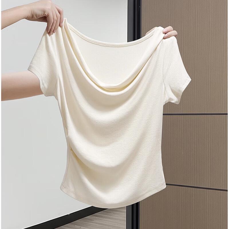 Sibaishe Women s Slim Fit Solid Color Pullover T-Shirt S