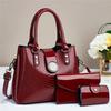 Fashion New Design High-grade Handbag Bag Leisure Large Size Capacity Three-piece Complete Set Single Shoulder Crossbody Bag Practical