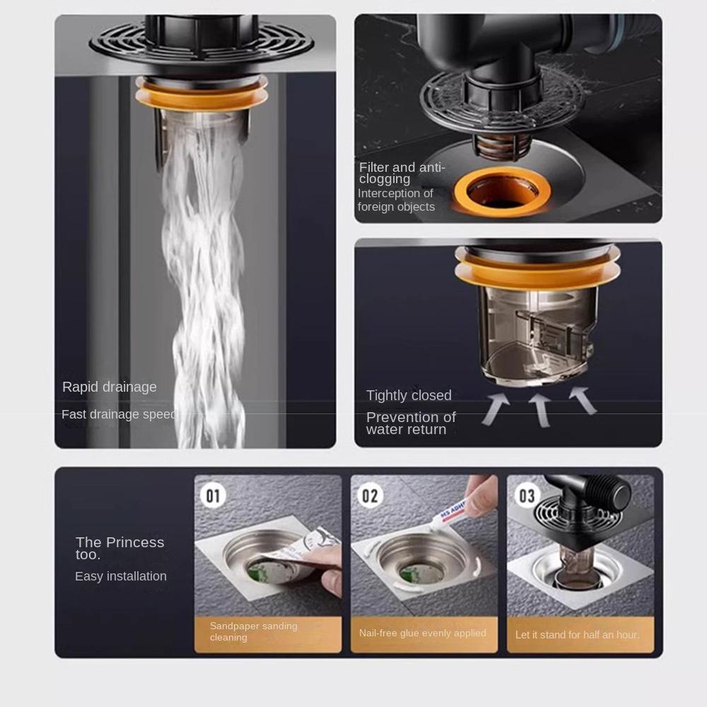 Double Purpose Washing Machine Floor Drain Quick Drainage Sewer Hose Adapter  Laundry Floor