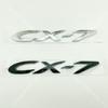 3D ABS Black and Silver CX-7 Alphanumeric Logo  Emblem Nameplate Car Trunk Badge   CX7 Sticker Accessories