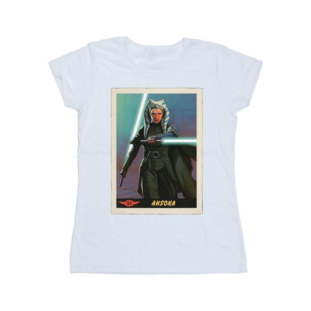 Star Wars Womens/Ladies The Mandalorian Ahsoka Cotton T-Shirt