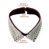 Fashion Jeweled Detachable Collar Luxurious Pearls Shawl Versatile Lapel Detachable Collar Shawl for Dress Shirt