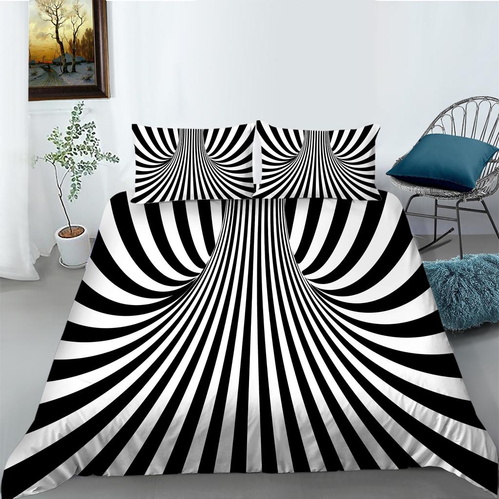 3D Digital Printed Bedding Set, Bedroom Duvet Cover, Family Bedding Set, King Size Bed/double Bed, Home Decoration