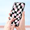 Checkerboard Checked Chess Board Luxury Phone Case For iPhone 17 Air 16 Plus 13 15 14 12 11 Pro MAX 7 8 SE Soft TPU Black Cover