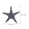 Large Resin Sea Star Wall Hanging Decor Mediterranean Style 2Pcs for Home