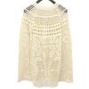 CLANE Women's Back-Open Crochet Knit Top, Beige, Size F, 18106-2272, 25 Stainless Steel Tops F beigeUsed