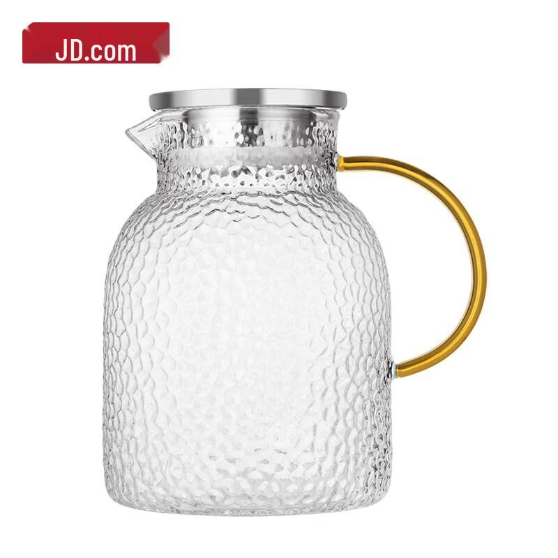 Jingzao Hammered Glass Water Pitcher 1.8L