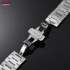 Matte Silver Solid Stainless Steel Watch Strap 18mm 20mm 22mm Replacement Watchbands for Men Quick Release Metal Watch Bracelet