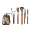 Experience the Essence of Chinese Tea with This 6-piece Tea Ceremony Set Made of Sandalwood and Copper: Six Gentlemen (tea Spoon, Tea Needle, Tea