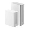 Jitsugyo Stackable Router Storage Case with Slim Lid Regular & Long [Set of 2] Router Box Storage Blindfold Smart White 4913 5750