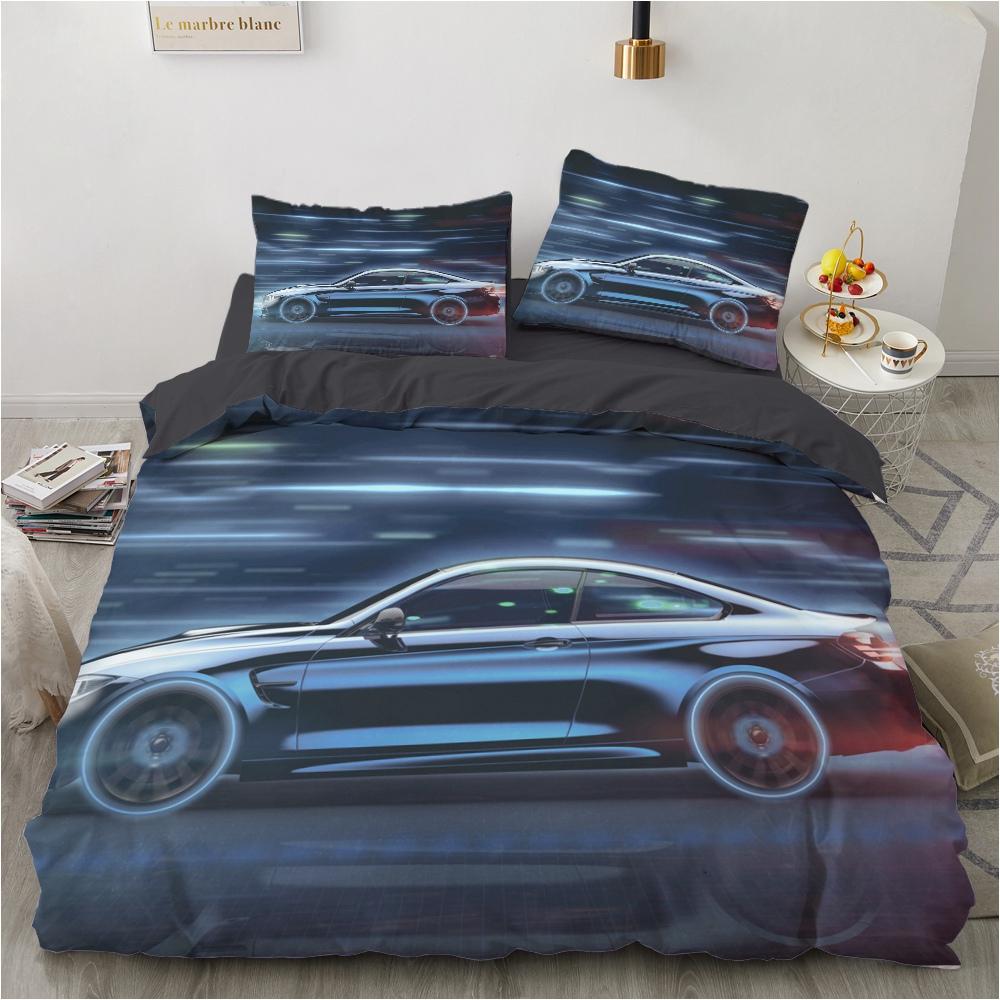 Racing Cars Fashion Scenery 3d Duvet Cover Dropshipping Modern Cool Sports Car for Children Teens Boys Bedroom Decoration Queen