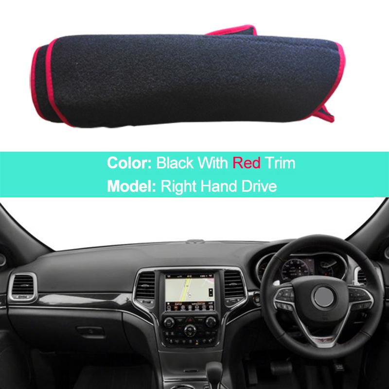 For Jeep Grand Cherokee WK2 2011 -  LHD RHD 2 Layers Car Dashboard Cover Carpet Cape Rug Shade Carpet Dashmat Pad Protector