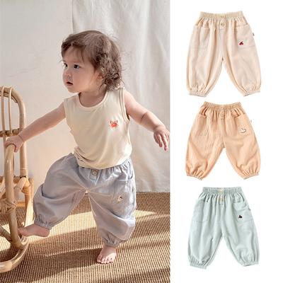 Baby Cotton Anti-mosquito Pants Ins Autumn New Male and Female Baby Air-conditioning Leg Pants Children's Cotton Trousers