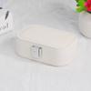 Solid Color Portable Jewelry Storage Box Large Capacity with Simple Design for Rings and Necklaces Small and Medium Sizes