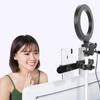 2025 Multifunctional Ring Light Tripod: Mobile Streaming Stand with Fill Light for Desktops & Floors.