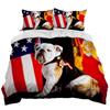 Three-Piece Digital Printing 3D Cute French Pit Bull Pet Puppy Quilt Cover Bedding Order