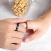 Fashion Couple Rings Her King His Queen Statement Rings Fashion AAA Zircon Crown Ring Romantic Anniversary Wedding Band Ring