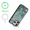Art Van Gogh Starry Sunflower Phone Case Magnetic Case For IPhone 16 14 13 12 11 15 Pro Max Plus For Magsafe Wireless Charge