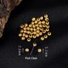 Argent Sterling S925 avec Perles Espacement Plaqué Or 24K pour Bijoux DIY